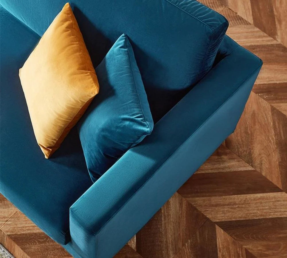 Luxuria Velveteen Comfort Sofa For  Living Room